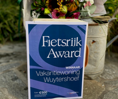 Vakantiewoning Wuytershoef: winnaar Fietsrijk Award 2021